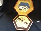Art Deco Sewing Case French Silver Vintage Kit Antique Scissors Needle Case  