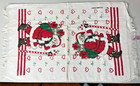 Vintage Woolworth Co Cotton Terry Christmas Santa Claus Kitchen Hand Dish Towel