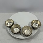 4x Vintage Godinger Silver-plated Open Salt Cellars 