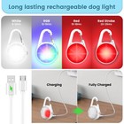 Dog Collar Light 2pack Led Rechargeable Clip On With Rgb Color Pet Harness Do   