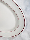 Ymca  Iroquois China 11  Serving Platter  Red Trim  Nice 