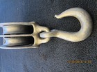 Maritime  Salvaged  Iron  Boat Rigging Pulley