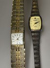 Lot Of 7 Wristwatches Men Women Vintage Gold-tone Elgin Geneva   More For Parts