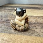 Rare Genuine Beautiful Little Girl Japanese Netsuke