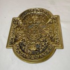 Antique 19th Century Figural Victorian Gilt Bronze Ornate Vanity Desk Tray Dish