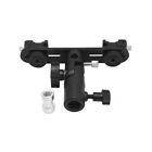 Dual Flash Bracket Hot Shoe Speedlight Stand 1 4inch To 3 8inch Umbrella Holder