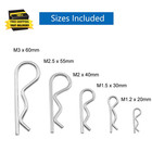 25 Pcs Cotter Pins  Cotter Pin Assortment Kit  Heavy Duty R Clips Hardware Pins 