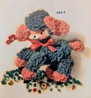 Vintage Meyercord Decal Sweet Blue Baby Lamb Nip
