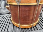 Antique Vintage Wood Snare Drum Military Marching W strap Amrawco Skin