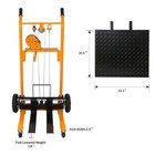 Apollolift 330lb Material Lift Winch Stacker W removable Platform Manual Stacker