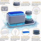 4-in-1 Dish Soap Dispenser W  Sponge Holder   Brush For Kitchen Sink
