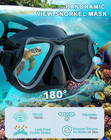 Dry Snorkel Set panoramic Wide View Anti-fog Scuba Diving Mask professional Snor