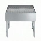 Amgood 24 In  X 18 In  Stainless Steel Underbar Drainboard 