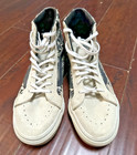 Vans Sk8-hi Slim Italian Weave Aztec White Black Skate Shoe Men s 7 Women s 8 5