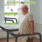 Walking Treadmill For Seniors With Extended Handrails   Deck  Composite Shock   
