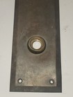 Antique Cast Brass Door Knob Back Plate Entry Cylinder 10  X 3   