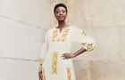 Size 22w Plus Ashro Porsha Applique White Gold Formal Wedding Church Party Dress