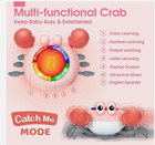 Crawling Crab Baby Toy With Music Led Light - Walking Dancing Toy Gift For Kids