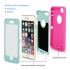 Hybrid Rugged Shockproof Dirt Proof Full Hard Case Cover For Iphone 6 6s plus