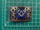 Vintage Enameled 30-06 Bullet Masonic Belt Buckle