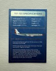     american Airlines Trading Card 707-123 Astrojet Livery 100 Years W  Top Loader