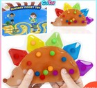2 Piece Color Sorting Maze Beads Fidget Toy Squishy Water Bag Montessori