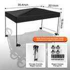 Portable Wagon Canopy Cover For Strollers  Gardens  Camping  22    35 4 Inch