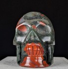 Bloodstone Skull Carving Crystal Big Large Gemstone Chakra