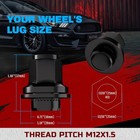 M12x1 5 Toyota Lexus Lug Nuts  13 16    21mm  Hex Oem Factory Style Black Mag