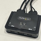 Startech 2-port Hybrid Usb-c Displayport Cable Kvm Switch  c2d46uaccblkvm 