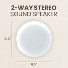Pyle Home Pdic Pro Max Series 6 5   Round Flush Mount Ceiling Speakers  8 Pack