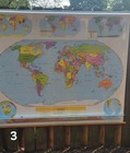  Nystrom  Classroom Usa And World Pull Down Maps  1pl991  Free Shipping  