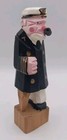 Vintage Hand Carved Wooden Peg Leg Sea Captain 6  Nautical Figurine  Folk Art 