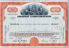 Draper Corporation 2 Color Stock Certificate Set Maine 