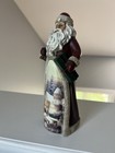 Vintage Santa Claus Figurine Christmas Mountain Scene 8    Tall Colorful Cute