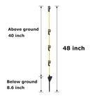 48 Inch Electric Fence Posts Step In Fiberglass Insulated Plastic Electric Fence