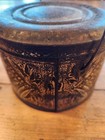 Late 1800s Antique Rare Halloween Medallion Tin Bucket Victorian Oddity Frog B