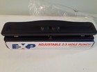 Exp 3-hole Manual Paper Punch W  Measuring Guide     Model 90031     Heavy Duty