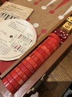 Vintage Red Cherry Marbled   Butterscotch Bakelite Backgammon Set