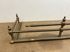 Vintage Brass Fireplace Fender Hollywood Regency Gold Surround Gate Guard Empire