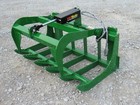 48  Root Grapple Bucket And 48  Long Pallet Forks Attachment -john Deere 400 500