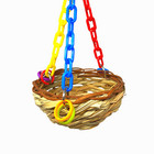 1622 Nest Basket Swing Bonka Bird Toy Cages Toys Parrot Natural Cockatiel Budgie