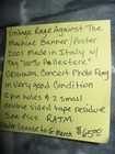 Rage Against The Machine Vintage Fabric Banner 30x42  2001  xlnt 