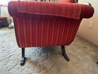 Vintage antique Duncan Phyfe Red Velvet Sofa