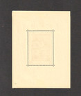 Croatia Ndh Sheetlet Philatelistic Exhibition  Hfs  Engraver  s  Mlh Scott   B40
