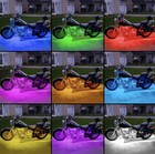 8pcs Motorcycle Led Light Kits Strips Dc 12-volt Waterproof Rgb Multi-color