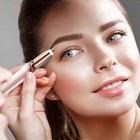 Womens Electric Face Eyebrow Trimmer Brows Razor Facial Epilator Hair Remover