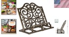 Vintage Cast Iron Cookbook Stand  Coffee Gold