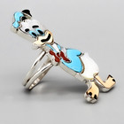 Zuni-sterling    Multi-stone Inlay Donald Duck Ring By Andrea Lonjose-size 9