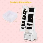 Kids Vanity Set Princess Makeup Dressing Table   Chair Set W  Jewelry Armoire